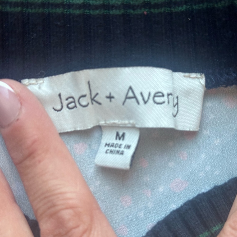 Jack + Avery Floral Blouson Top Women’s Medium - Picture 6 of 6